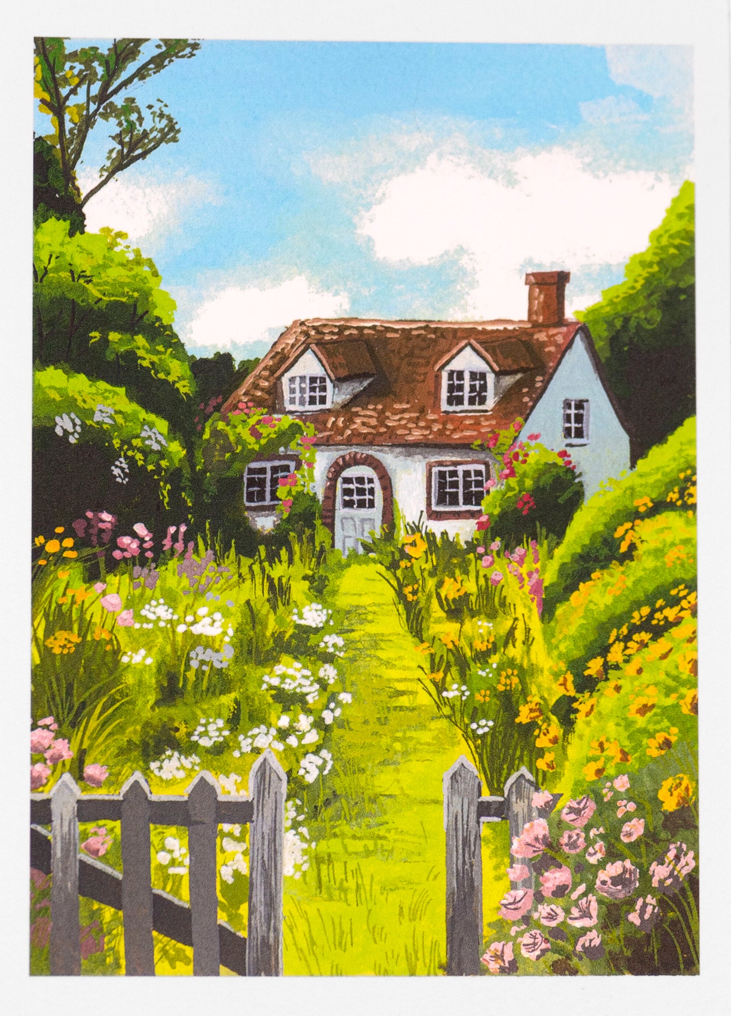A6 "Summer Cottage" Fine Art Print