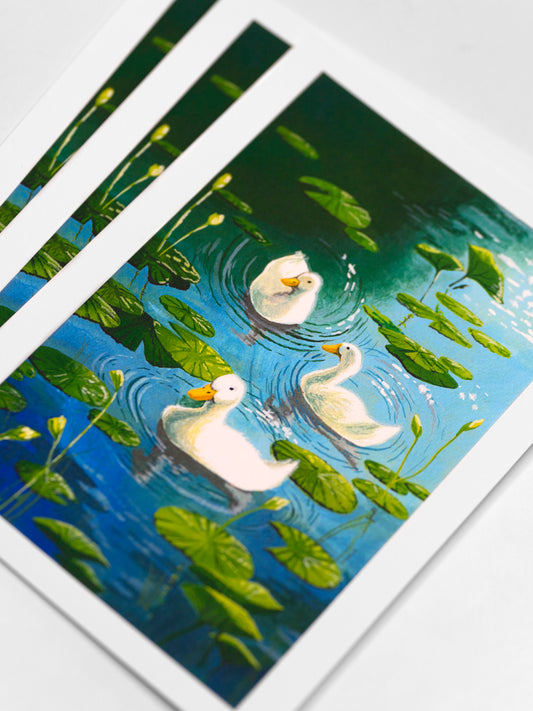 A5 "Duck Pond" Fine Art Print