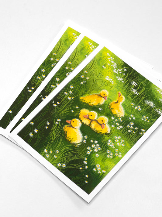 A6 "Ducklings" Fine Art Print