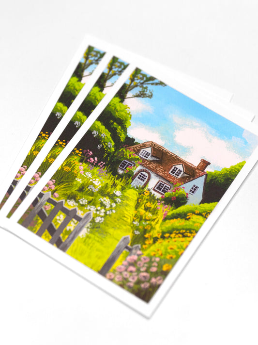 A6 "Summer Cottage" Fine Art Print