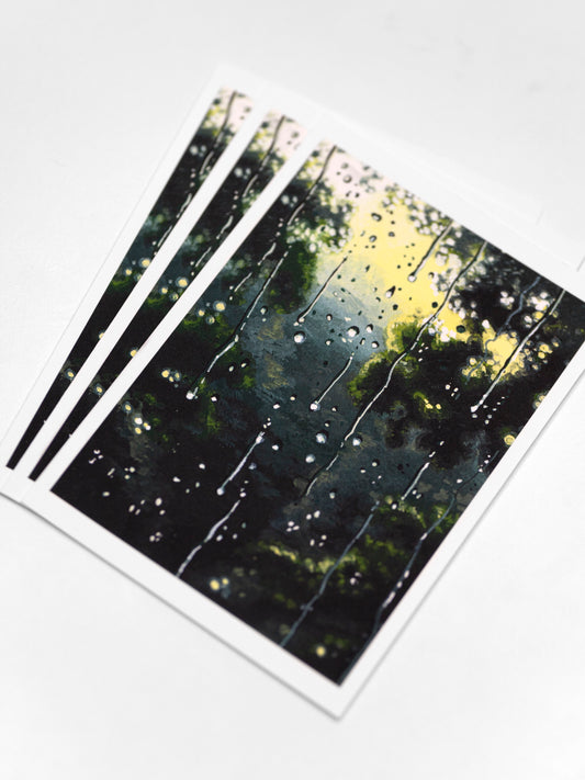 A6 "Rainy Window" Fine Art Print